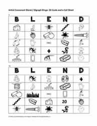 Digraph and Blend Bingo Cards 9-10
